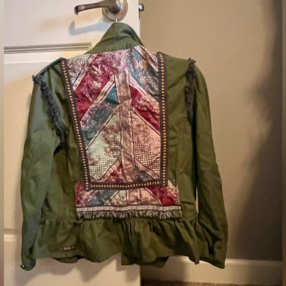 Women’s Matilda Jane Detailed Army Jacket with Ruffled Edge